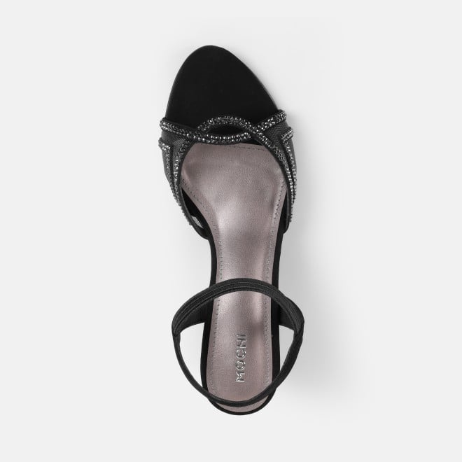 Mochi Women Black Party Sandals (SKU: 35-2660-11-36)