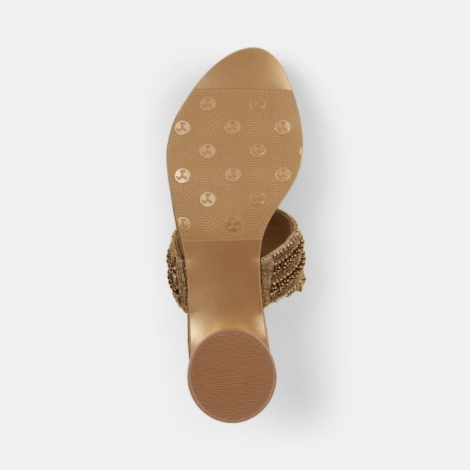 Mochi Women Antic-gold Casual Slippers (SKU: 35-2663-28-36)