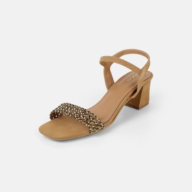 Mochi Women Antic-gold Party Sandals (SKU: 35-2670-28-36)