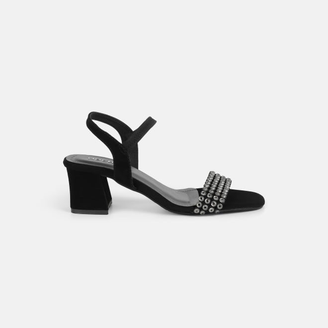 Mochi Women Black Party Sandals (SKU: 35-2670-11-36)