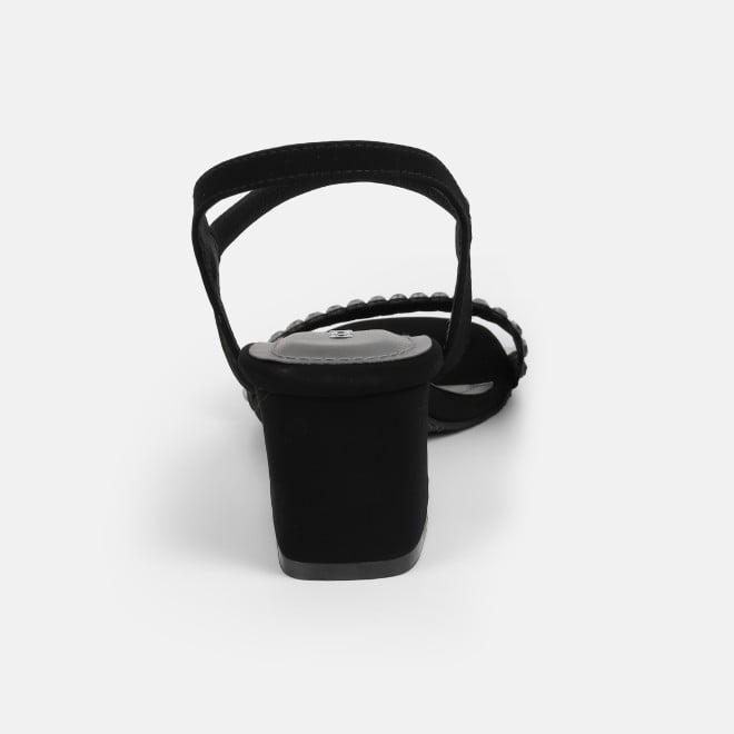 Mochi Women Black Party Sandals (SKU: 35-2670-11-36)