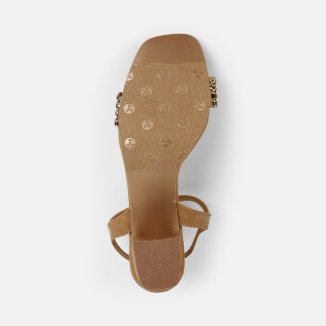 Mochi Women Antic-gold Party Sandals (SKU: 35-2670-28-36)