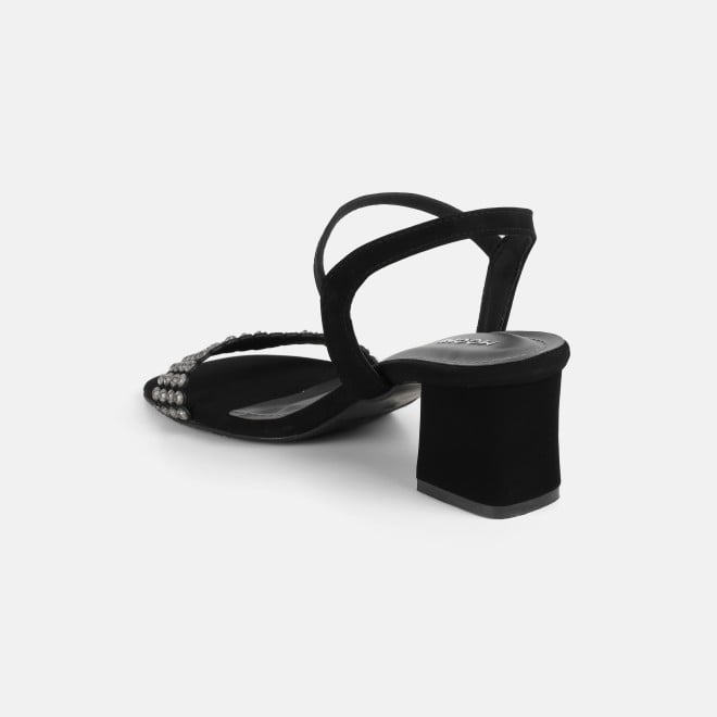 Mochi Women Black Party Sandals (SKU: 35-2670-11-36)