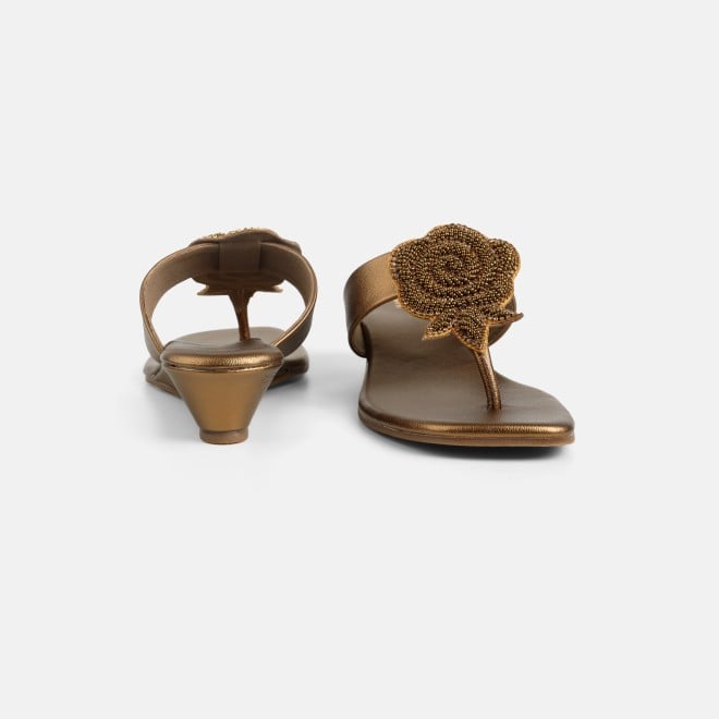 Mochi Women Antic-gold Casual Slip Ons (SKU: 35-2703-28-36)