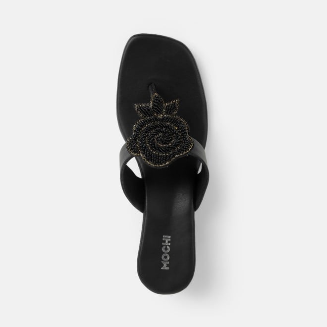 Mochi Women Black Casual Slip Ons (SKU: 35-2703-11-36)