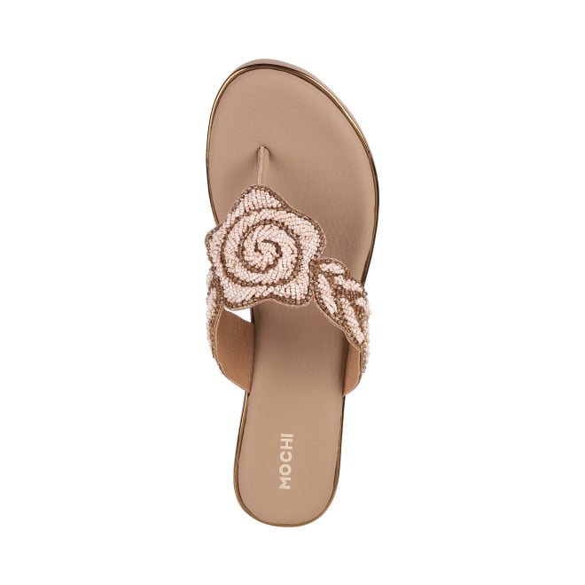 Mochi Women Dark-Beige Party Slip Ons (SKU: 35-274-89-36)