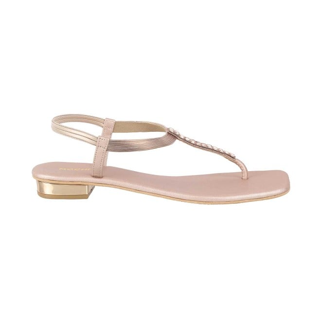 Mochi Women Rose-Gold Party Sandals (SKU: 35-319-52-36)