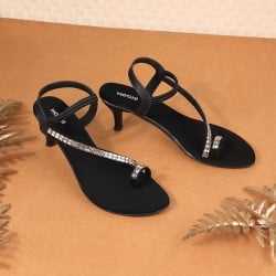 Women Black Party Sandals