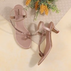 Women Rose-Gold Party Sandals