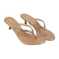 Women Antique-Gold Party Sandals