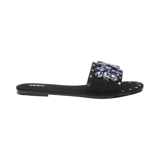 Mochi Women Black Casual Slippers (SKU: 35-350-11-36)