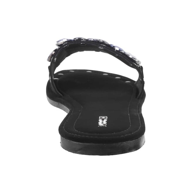 Mochi Women Black Casual Slippers (SKU: 35-350-11-36)