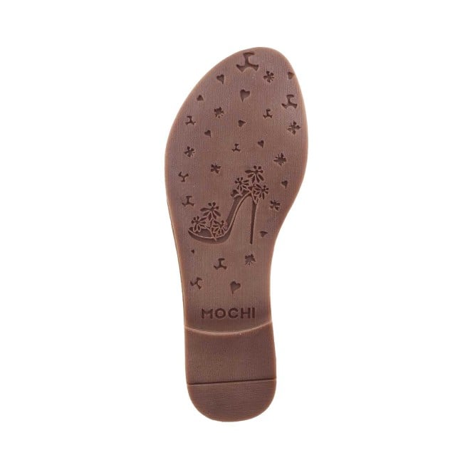 Mochi Women Antique-Gold Casual Slippers (SKU: 35-350-28-36)