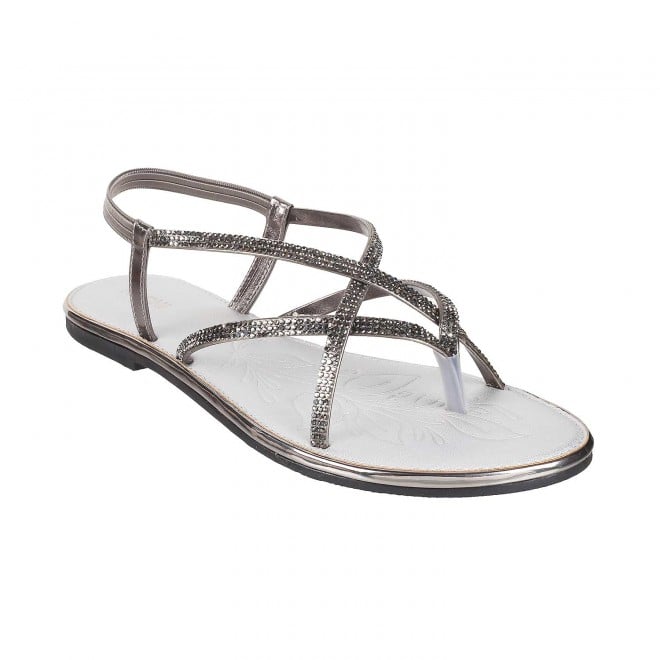 Buy Mochi Women Bronze Casual Sandals Online SKU: 35-165-46-36
