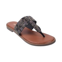 Women Black Casual Slippers