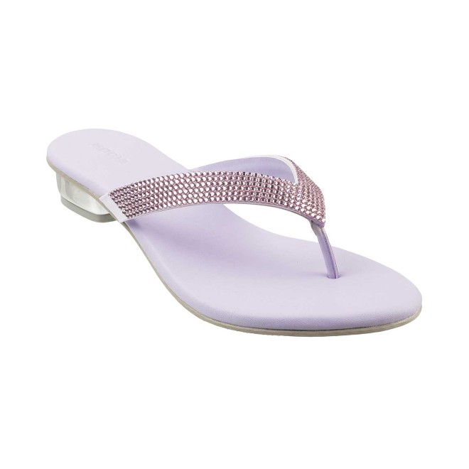 Mochi Women Purple Casual Slippers