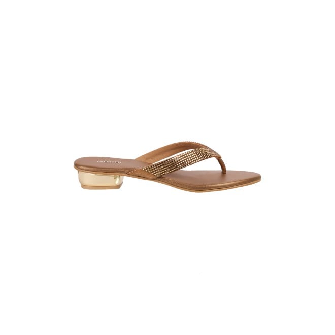 Mochi Women Bronze Casual Slippers (SKU: 35-4352-46-36)