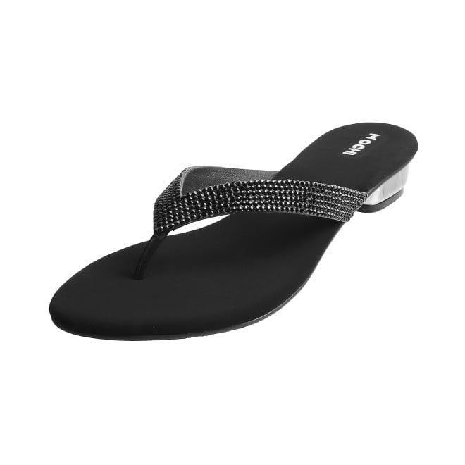 Mochi Women Black Casual Slippers (SKU: 35-4352L-11-42)