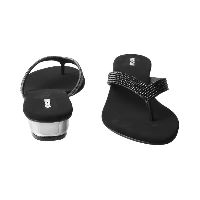 Mochi Women Black Casual Slippers (SKU: 35-4352L-11-42)
