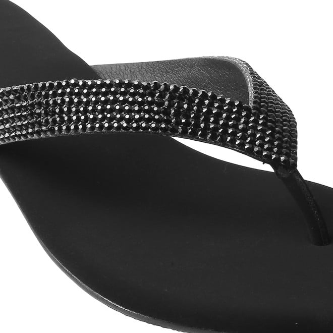 Mochi Women Black Casual Slippers (SKU: 35-4352L-11-42)