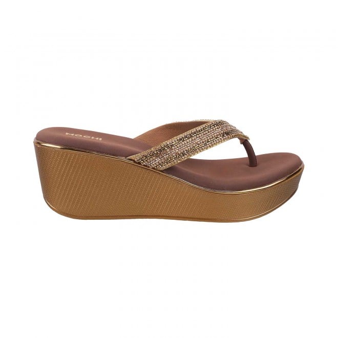 Buy Mochi Women Antique-Gold Casual Sandals Online SKU: 35-5013-28-40 – Mochi  Shoes