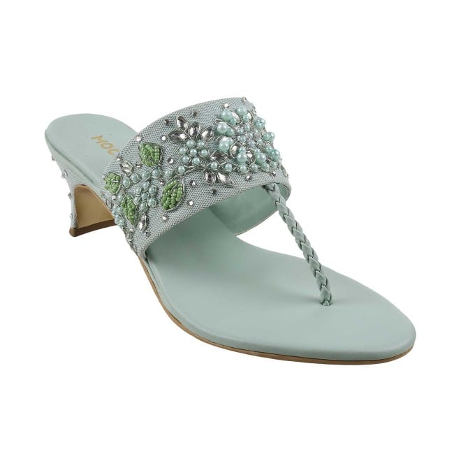 Buy Mochi Women Green Casual Sandals Online SKU: 44-36-21-36 – Mochi Shoes, Soft Footwear For Ladies Online
