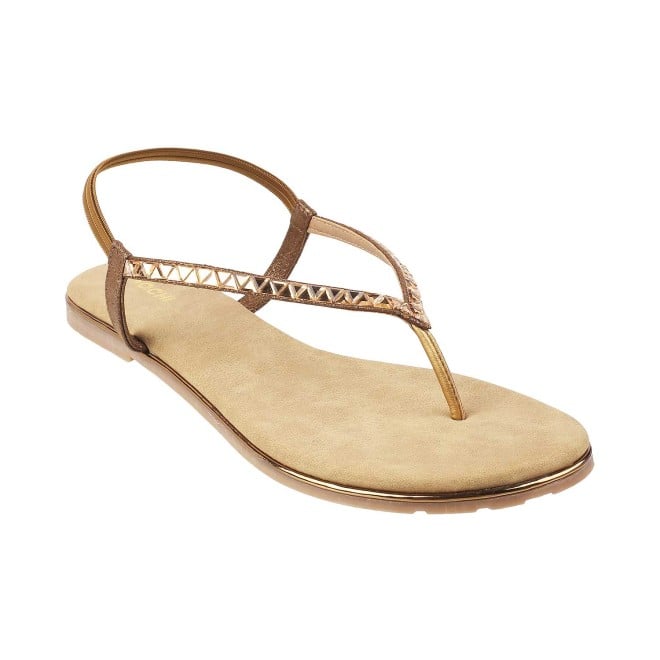 Mochi Women Antique-Gold Casual Sandals (SKU: 35-4771-28-37)