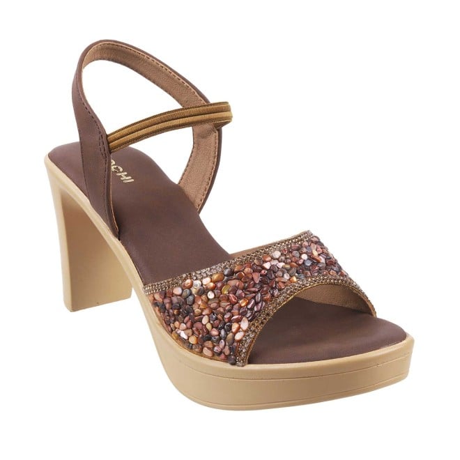 Mochi Women Antic Gold Fashion Sandals-7 UK (40 EU) (35-3786