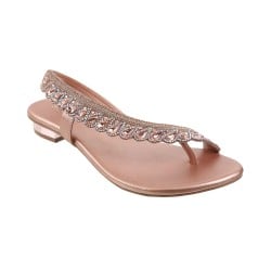Buy Mochi Women Rose-Gold Wedding Sandals Online