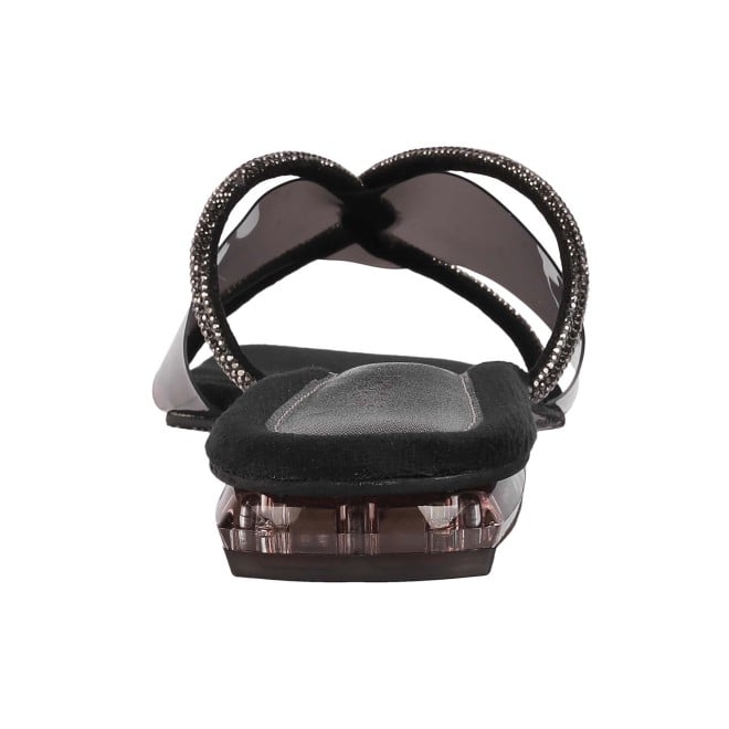 Mochi Women Black Party Sandals (SKU: 35-486-11-36)