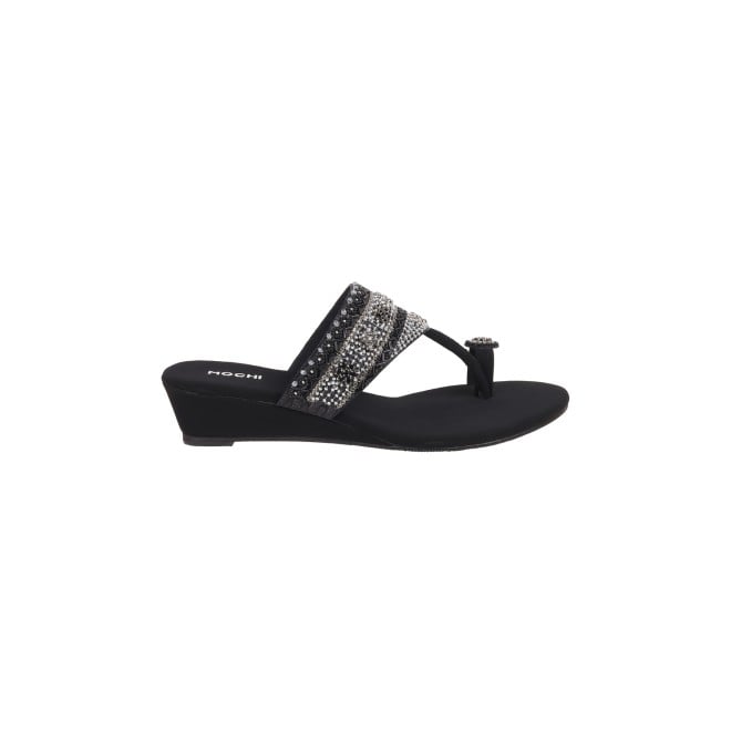 Mochi Women Black Wedding Slippers (SKU: 35-492-11-36)