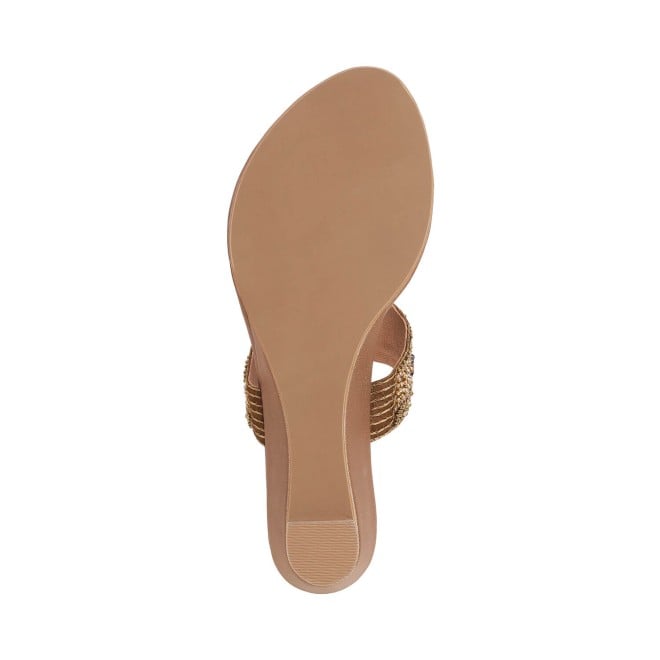 Mochi Women Antic-gold Wedding Slippers (SKU: 35-492-28-36)