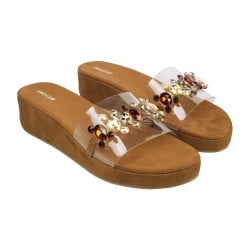 Women Antique-Gold Casual Slip Ons