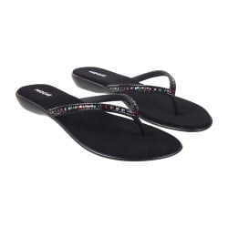 Women Black Casual Slippers