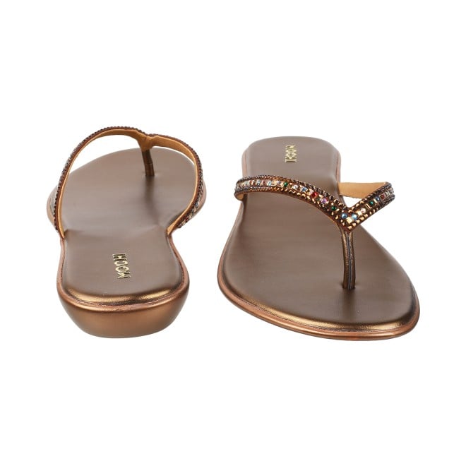 Mochi Women Bronze Casual Slippers (SKU: 35-4954L-46-43)