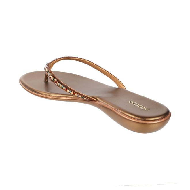 Mochi Women Bronze Casual Slippers (SKU: 35-4954L-46-43)