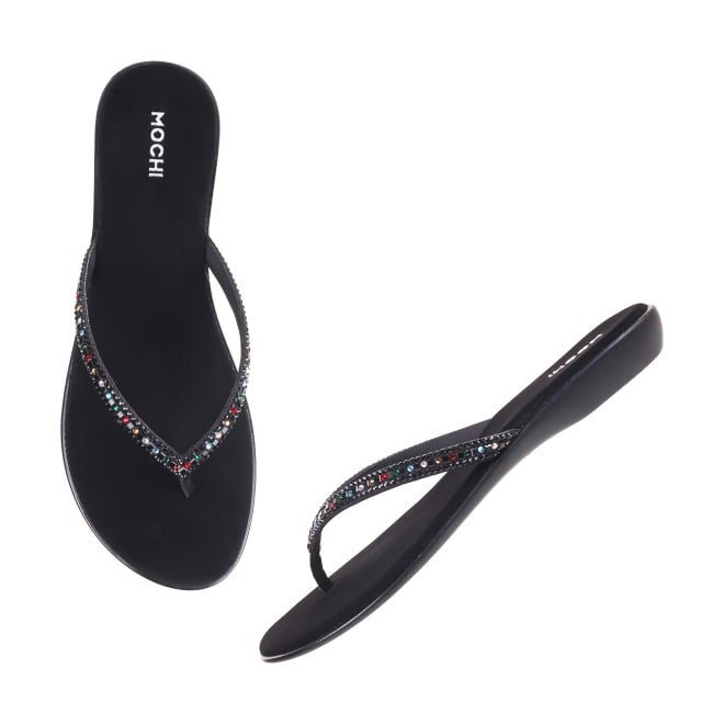 Mochi Women Black Casual Slippers (SKU: 35-4954L-11-42)