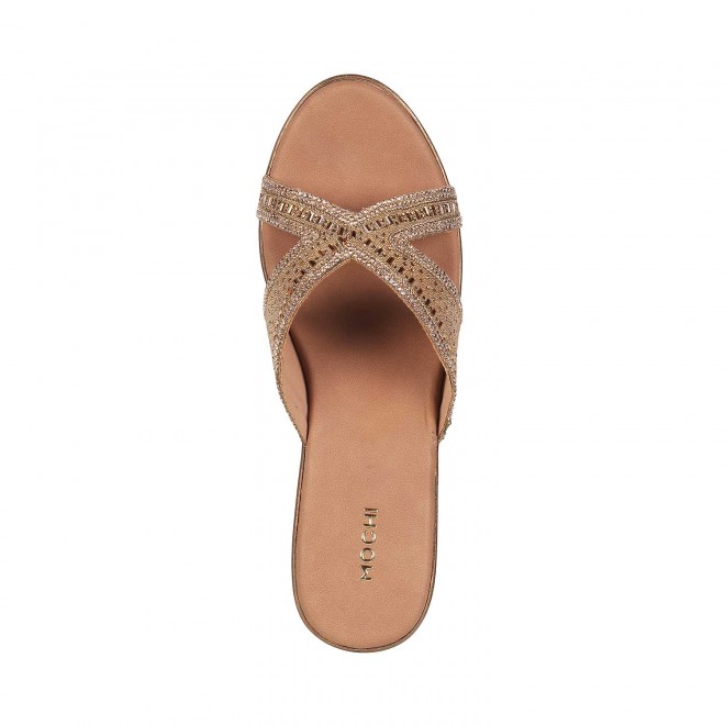 Buy Mochi Women Antique-Gold Casual Sandals Online | SKU: 35-5013-28-40 –  Mochi Shoes