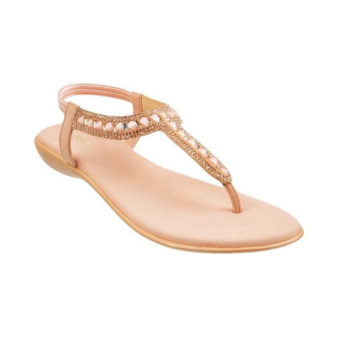 Mochi Women Peach Casual Sandals