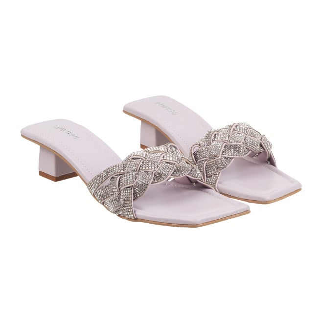 Mochi Women Purple Wedding Sandals