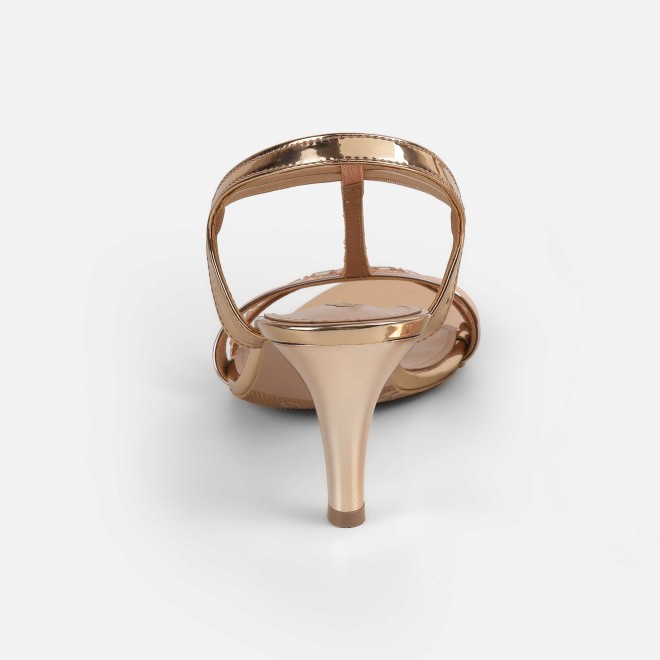 Mochi Women Rose-gold Party Sandals (SKU: 35-561-52-36)