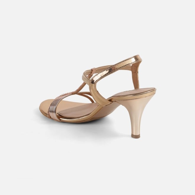 Mochi Women Rose-gold Party Sandals (SKU: 35-561-52-36)