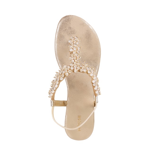 Mochi Women Beige Party Sandals (SKU: 35-647-20-37)