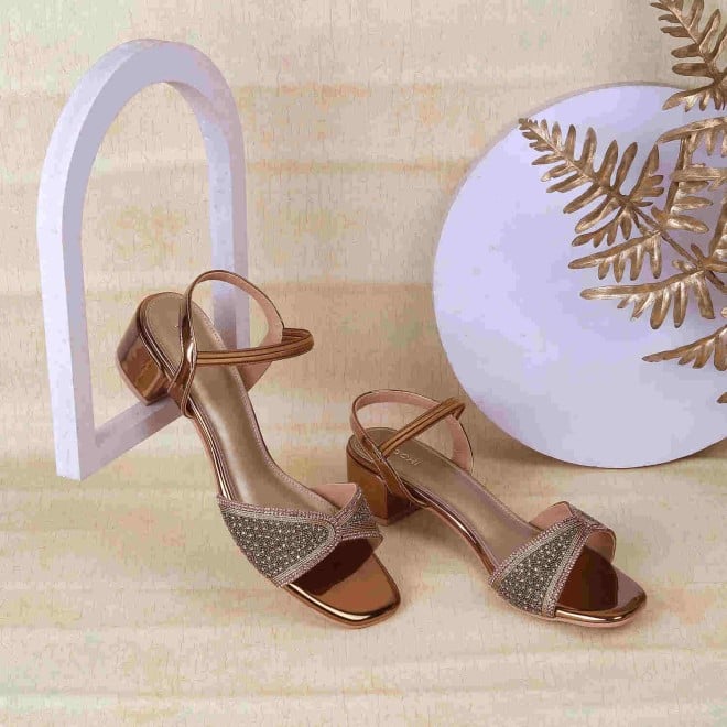 Mochi Women Antic-gold Wedding Sandals (SKU: 35-766-28-36)