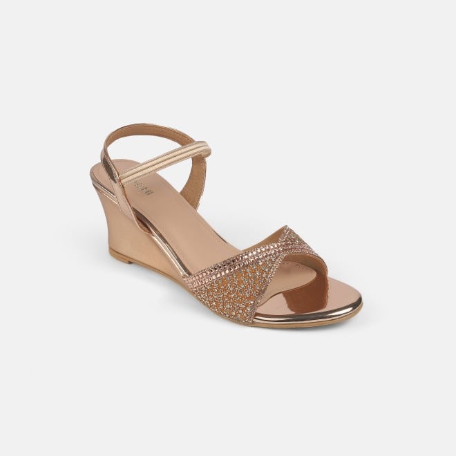 Mochi Women Rose-gold Party Sandals (SKU: 35-770-52-35)