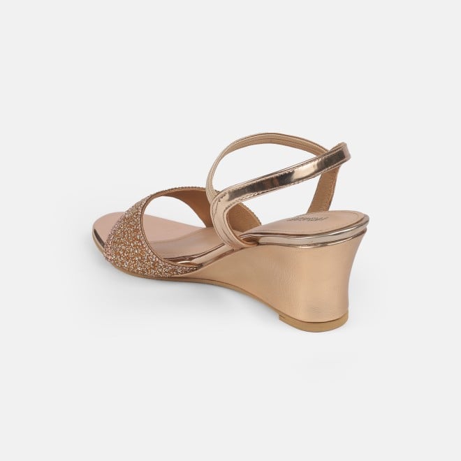 Mochi Women Rose-gold Party Sandals (SKU: 35-770-52-35)