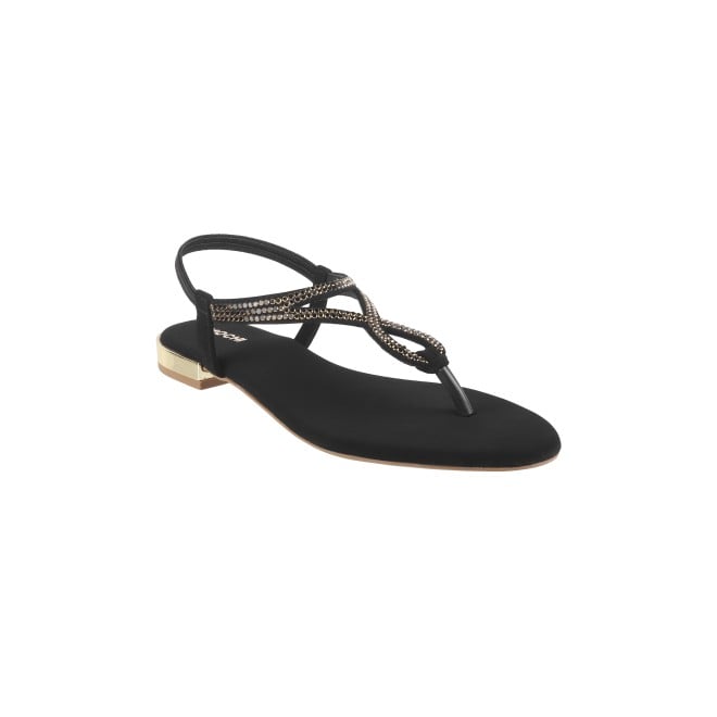 Mochi Women Black Party Sandals