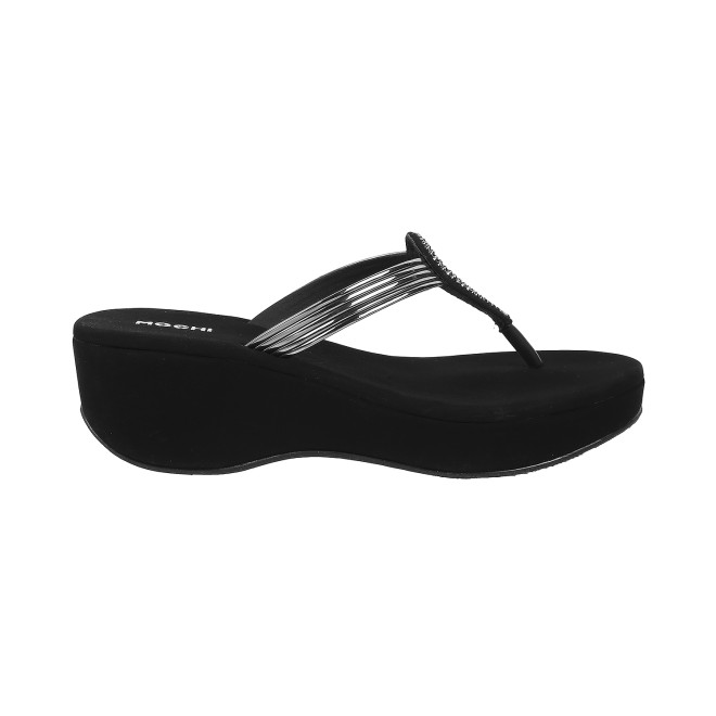 Mochi Women Black Casual Sandals (SKU: 35-800165-11-38)