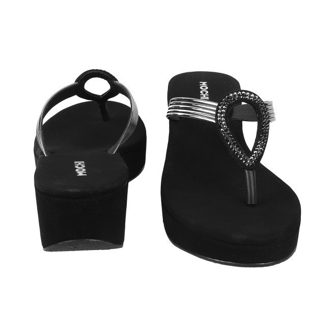 Mochi Women Black Casual Sandals (SKU: 35-800165-11-38)