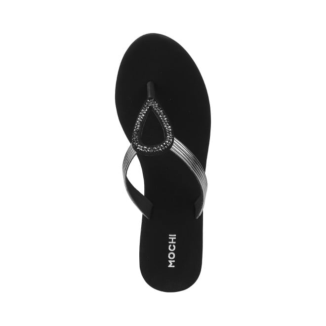Mochi Women Black Casual Sandals (SKU: 35-800165-11-38)